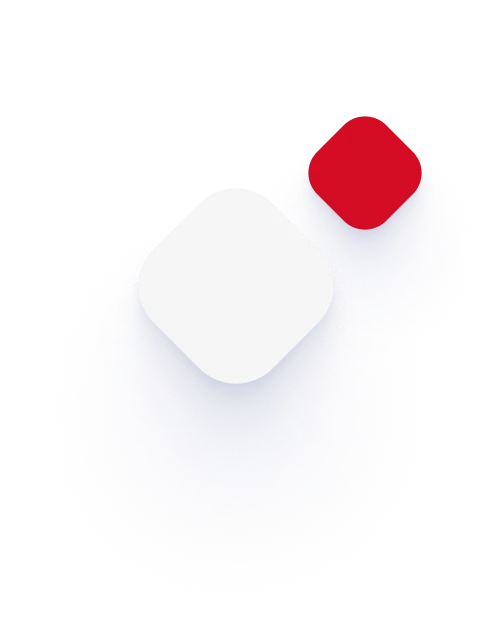 White and red diamond graphic